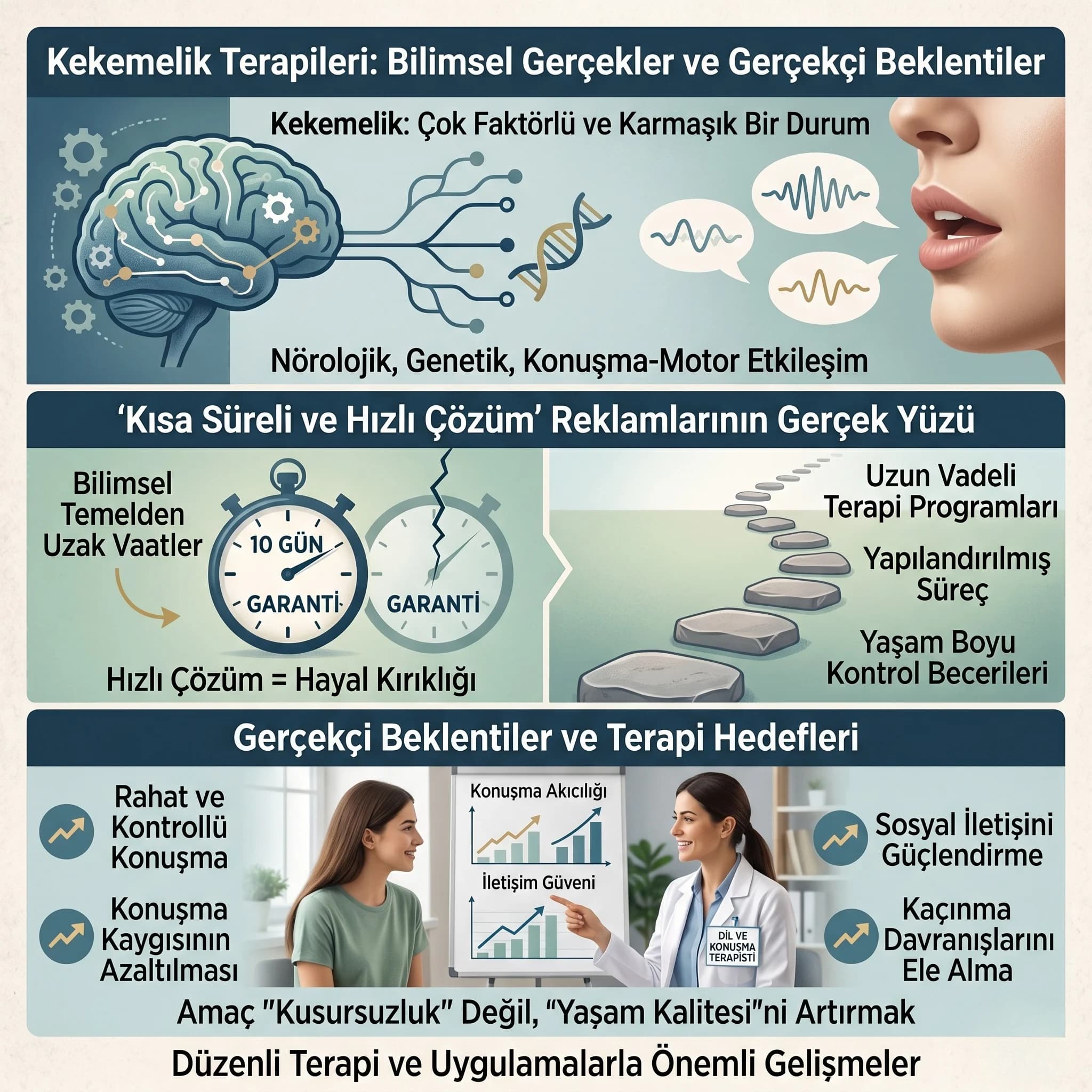 Kekemelik Terapileri: Bilimsel Gerçekler ve Gerçekçi Beklentiler