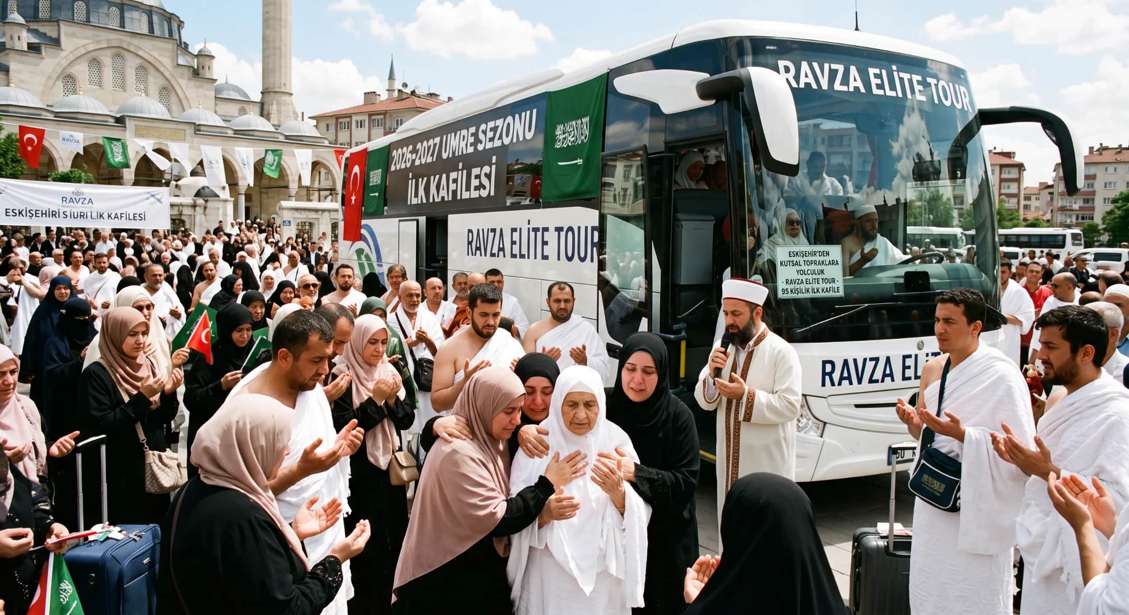 Eskişehir'den 2026-2027 Umre Sezonunun İlk Kafilesi Kutsal Topraklara Uğurlandı